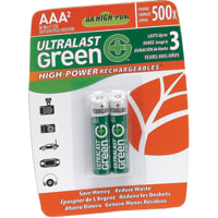 Dantona Industries, Inc. Battery, Rechargeable, AAA, Nickel-Metal Hydride, 1.2VDC, 800mAh, Photo, UltraLast