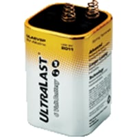 Dantona Industries, Inc. Battery, Non-Rechargeable, Lantern, Alkaline, 6 VDC, Quick Connect, Lantern, ULTRALAST