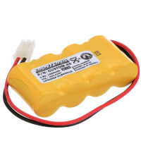 Dantona Industries, Inc. Battery Pack w/Connector;Emergency Lighting;NiCad;1.5 Ah;4.8 V;Comp. to Lithonia