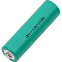 Dantona Industries, Inc. Battery;Rechargeable;AA;Nickel-Metal Hydride;1.2VDC;1.8Ah;Flat Top