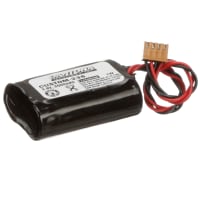 Dantona Industries, Inc. Battery, Lithium, 3.6VDC, 3600mAh, Connector, DantonaCustom Series