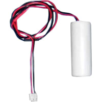 Dantona Industries, Inc. Battery, Lithium, 3V, 2500 mAh, W/Connector, Replaces SANYO:CR17450SE-SY