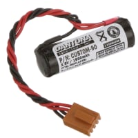 Dantona Industries, Inc. PLC Battery w/ Connector 3.6 Volt 1900 mAh Lithium Thionyl Chloride (ER/TL/LS)