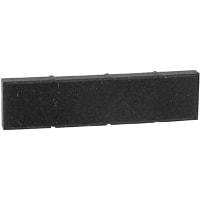 Dantona Industries, Inc. Bumper, Black, Die Strip, W 0.5 In., H 0.125 In., L 2 In.