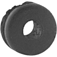 Dantona Industries, Inc. Grommet, Round, 1/8 in., Rubber, 1/16 in., 11/32 in., 3/16 in., 1/4 in.