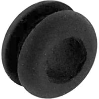 Dantona Industries, Inc. Grommet, Round, 9/32 in., Rubber, 1/8 in., 9/16 in., 5/16 in., 3/8 in.