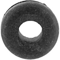 Dantona Industries, Inc. Grommet, Round, 1/4 in., Rubber, 1/8 in., 5/8 in., 3/8 in., 3/8 in.