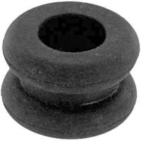 Dantona Industries, Inc. Grommet, Round, 3/8 in., Rubber, 1/8 in., 3/4 in., 1/2 in., 17/32 in.