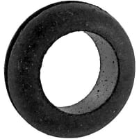 Dantona Industries, Inc. Grommet, Round, 1/2 in., Rubber, 1/16 in., 13/16 in., 9/32 in., 5/8 in.