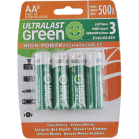 Dantona Industries, Inc. Battery, Rechargeable, AA, Nickel-Metal Hydride, 1.2VDC, 2.4Ah, Photo, UltraLast