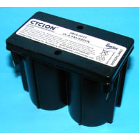 Dantona Industries, Inc. Battery, Rechargeable, Rectangular, Lead Acid, 4VDC, 5Ah, Quick Connect, Cyclon