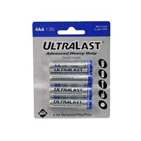 Dantona Industries, Inc. Battery, Non-Rechargeable, AA, Zinc Chloride, 1.5VDC, ULTRALAST Advanced Heavy Duty