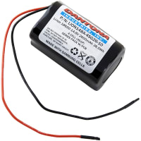 Dantona Industries, Inc. Battery, Lithium Ion, 14.8VDC, 2.6Ah, Lead Wires