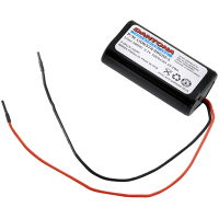 Dantona Industries, Inc. Battery, Lithium Ion, 3.7VDC, 5200mAh, 2 Cell, Lead Wires