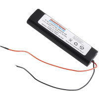 Dantona Industries, Inc. Battery, Lithium Ion, 7.4VDC, 5200mAh, 4 Cell, Lead Wires