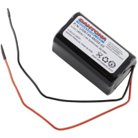 Dantona Industries, Inc. Battery, Lithium Ion, 7.4VDC, 5200mAh, 4 Cell, Lead Wires