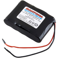 Dantona Industries, Inc. Battery, Lithium Ion, 18.5VDC, 2600mAh, Lead Wire