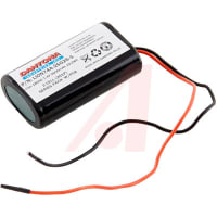 Dantona Industries, Inc. Battery, Lithium Ion, 7.4VDC, 2600mAh, 2-Cell Pack, 2.6x1.5x0.8 In.