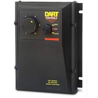 Dart Controls NEMA 4 DC motor speed control, 1/8 - 2HP, rotary speed pot, 4-20mA follower