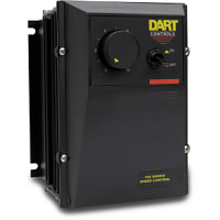 Dart Controls NEMA 4X DC motor speed control, 1/50 - 1/4HP, rotary speed pot