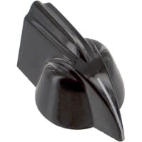 Davies Molding Control Knob, Phenolic, 1/4 in (Shaft), 1/2 in, 8-32 Screw Size, 2300 Series