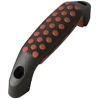 Davies Molding Stylized Handle, Black & Red, Two Point Soft Touch, Nylon, 5.75x1.68x4.72"