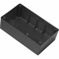 Davies Molding Enclosure, Box/Lid, Desktop, ABS, Black, 6.25x3.75x2 In, Buy Lid Seperately