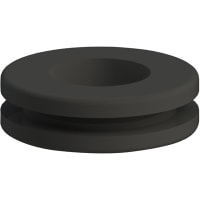 Davies Molding Rubber Grommet Black for Cut-out Hole 0.75 with Panel Thickness 0.093