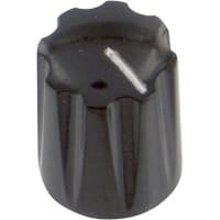 Davies Molding Knob, Phenolic, 17/32 in., 1/4 in., 5/8 in., 6-32