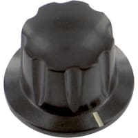 Davies Molding Knob, Phenolic, 17/32 in., 1/2 in., 6-32