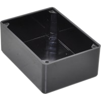 Davies Molding Enclosure, Box/Lid, Desktop, Phenolic, Black, 4x2.875x1.563 In, Buy Lid Seperately