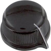 Davies Molding Knob, Phenolic, 1/4 in. (Shaft), 7/16 in., 8-32