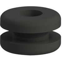 Davies Molding Rubber Grommet Black for Cut-out Hole 0.187 with Panel Thickness 0.063