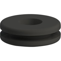 Davies Molding Rubber Grommet Black for Cut-out Hole 0.437 with Panel Thickness 0.063