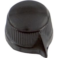 Davies Molding Knob, Phenolic, 1/4 in. (Shaft), 11/32 in., 8-32