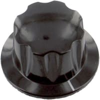 Davies Molding Knob, Phenolic, 0.81" (20.6mm)Dia, 0.25" (6.35mm)Shaft, 0.62" (15.7mm) H, 8-32 Screw