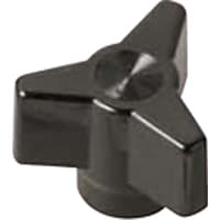 Davies Molding KNOB; THREE ARM; PROJECTING STUD; THERMOSET; STEEL; 1/4-20; 1-1/8 IN; 1/2 IN