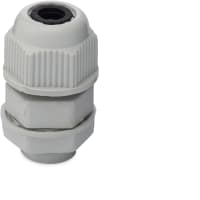 Davies Molding Light Grey M12X1.5 Cable Gland, 2.5-6.5mm Cable Range