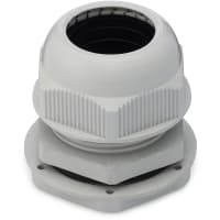 Davies Molding Light Grey M50X1.5 Cable Gland, 22-32mm Cable Range