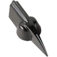 Davies Molding Knob; Pointer Control; 2 In. dia.; 5/8 In. Height; Black