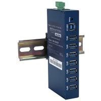 Advantech USB 3.0 Industrial Hub, 7 Port, DIN Rail or Wall Mount, BB Series