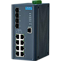 Advantech Ethernet Switch, Managed, 12 Port, 48 VDC, Wide Temp, adesw, EKI Series