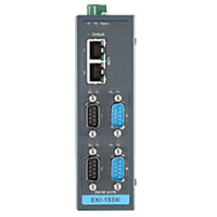 Advantech Serial Device Server, 4 Port, RS-232/422/485, RJ45, -40 to 75 C, C1D2 ATEX