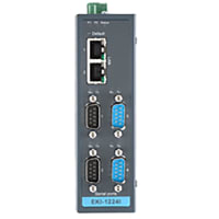 Advantech Modbus Gateway, 4 Port, RS-232/422/485, RJ45, -40 to 75 C, C1D2 ATEX