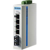 Advantech Ethernet Switch, Managed, 5 Port, 4x10/100M+1xMultimode, 12-48 VDC, EKI Series