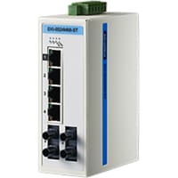 Advantech Ethernet Switch, Managed, 6 Port, 4x10/100M+2xMM ST, 12 to 48 VDC, EKI Series