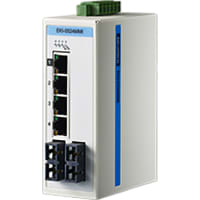 Advantech Ethernet Switch, Managed, 6 Port, 4x10/100M+2xMultimode, 12-48 VDC, EKI Series