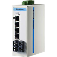 Advantech Ethernet Switch, Managed, 6 Port, 4x10/100M+2xSinglemode, 12-48 V, EKI Series