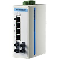 Advantech Ethernet Switch, Managed, 6 Port, 4x10/100M+2xSM ST, 12 to 48 VDC, EKI Series