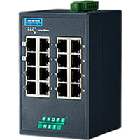 Advantech Ethernet Switch, Managed, 16 Port 10/100M Profinet, Wide Temp, EKI Series